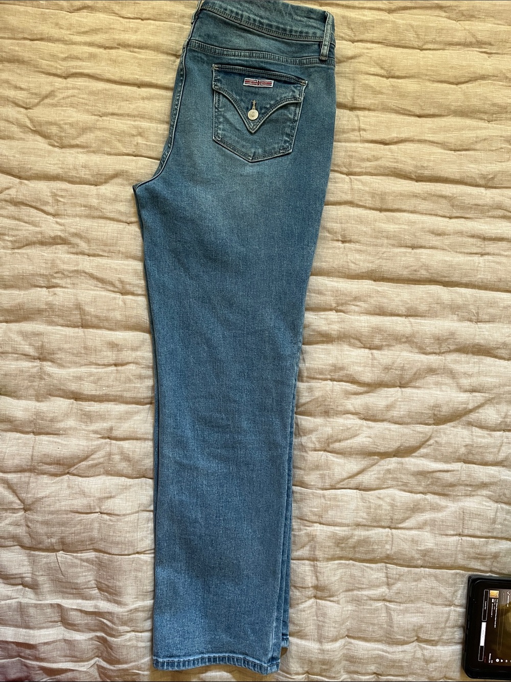 Hudson Jeans 12 Mid-Rise stretch denim Straight Leg - Picture 8 of 12